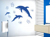 Wandtattoo Delfin Wandsticker Delphin Fur Bad Oder Kinderzimmer