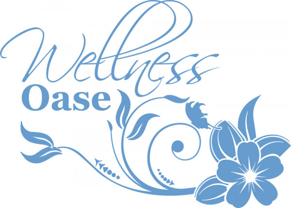 Wandtattoo für Badezimmer Wellness Oase Blume