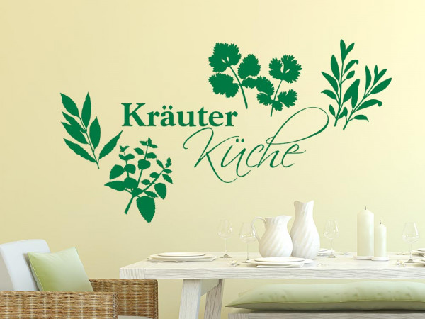 Wandtattoo Küche Schriftzug Kräuter Küche mit Kräutern Wandtattoo Küche Schriftzug Kräuter Küche mit Kräutern