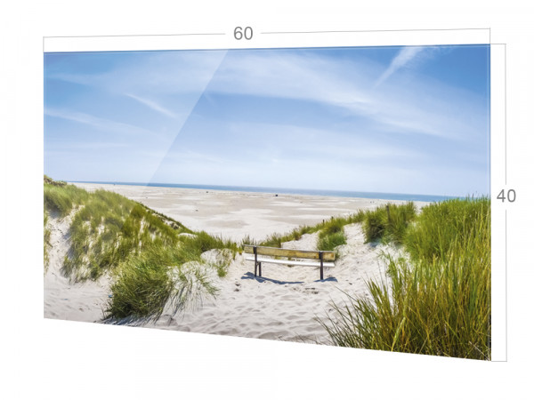 Spritzschutz Küche Herd, Landschaft Strand Nordsee