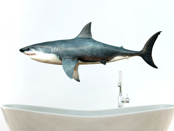 Wandsticker Hai Haifisch Tier seitlich