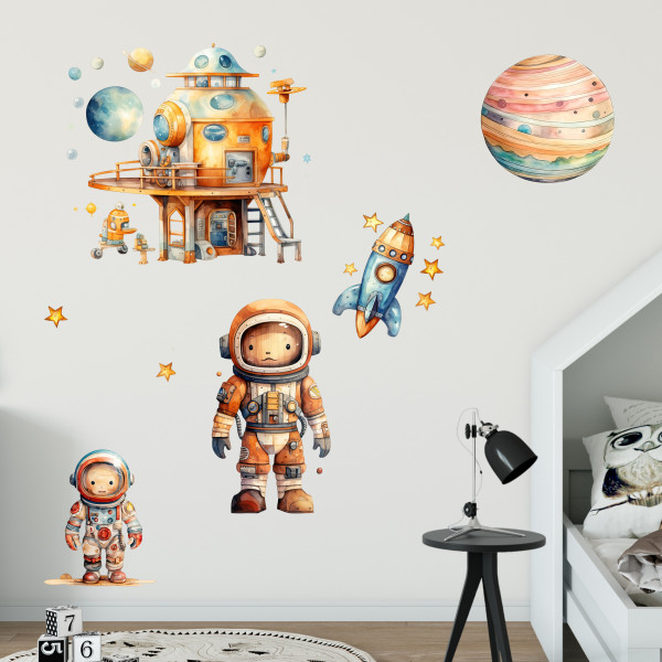 Wandtattoo Astronaut Set