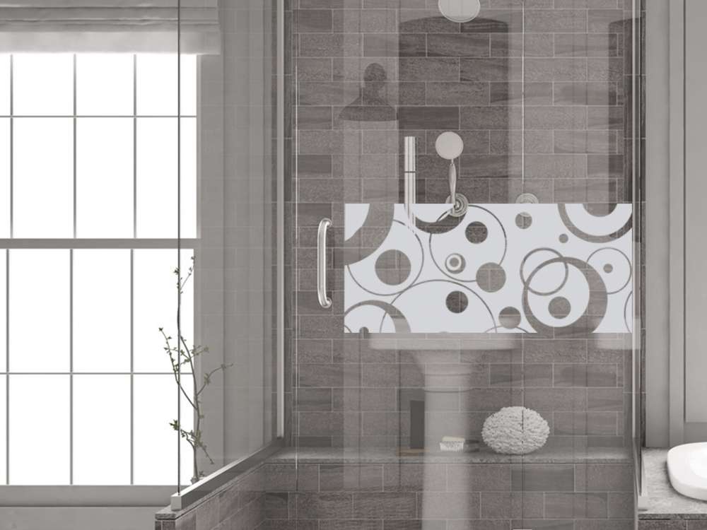 Glasdekor Fensterfolie Aufkleber Sichtschutz Badezimmer WC Bad ... Glasdekor Fensterfolie Aufkleber Sichtschutz Badezimmer WC Bad ...