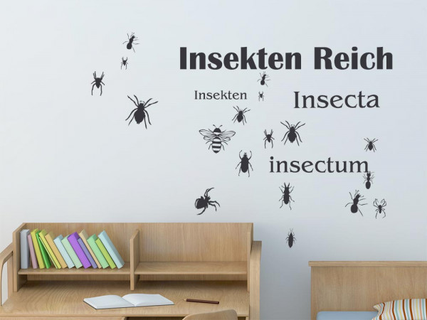 Wandtattoo Insekten Reich