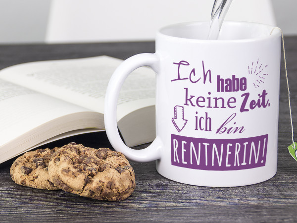 Tasse, Geschenk Rentnerin Rentenbeginn