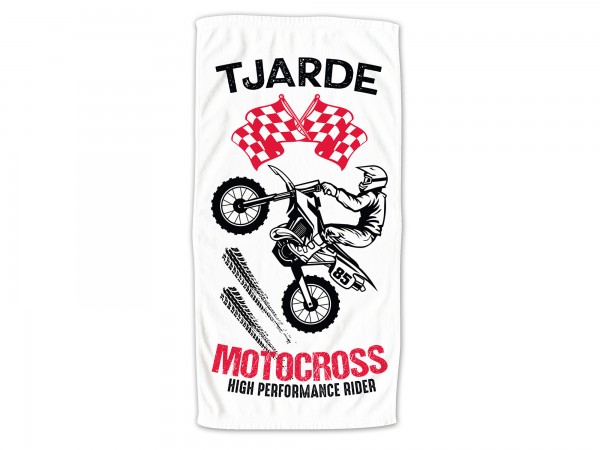 Kinder Handtuch Motocross, mit Wunschname