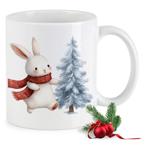 Weihnachtstasse Hase