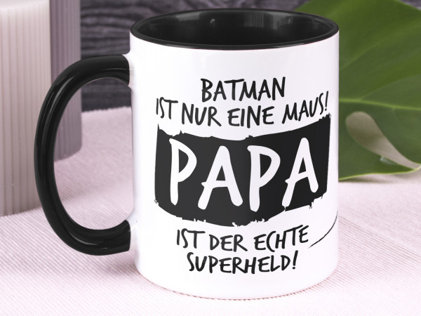 Tasse Vatertag, Geschenkidee Papa ist mein Held