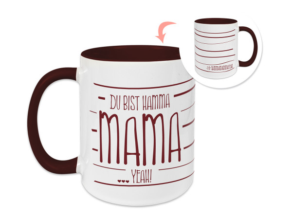 Tasse Du Bist Hamma Mama - zum Muttertag