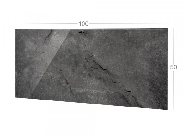 Spritzschutz aus Glas für die Küche mit Größe 100x50cm