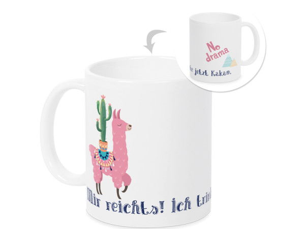 Tasse Coole Lama mit Spruch lustig