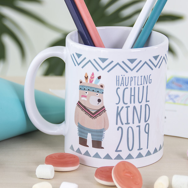 Tasse Einschulung indianer