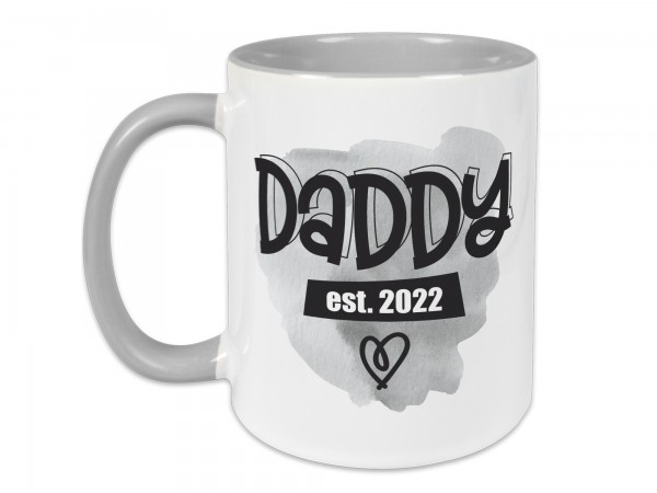 Tasse für Papa - Daddy est. 2022 - personalisiert mit Jahreszahl