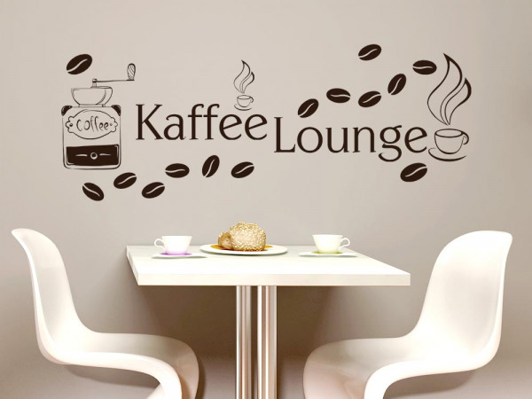 Wandtattoo Set Kaffee Lounge
