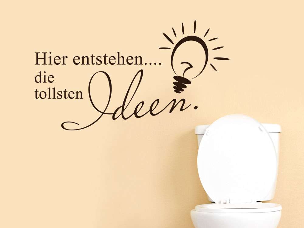 Lustiges Wandtattoo für das Badezimmer in 20 verschiedenen Farben
