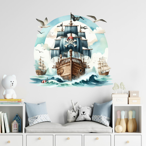 Wandtattoo Pirat Piratenzimmer