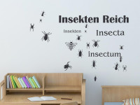 Wandtattoo Insekten Reich 056 lichtblau
