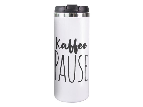 Thermobecher Kaffeepause, Coffee to go Becher für IHN