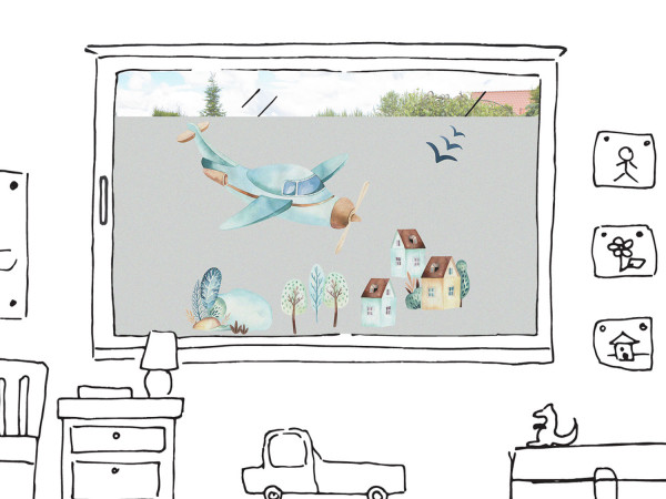 3er Set Kinderzimmer Poster - Flugzeuge & Bär Motive Für Jungen Babyzimmer